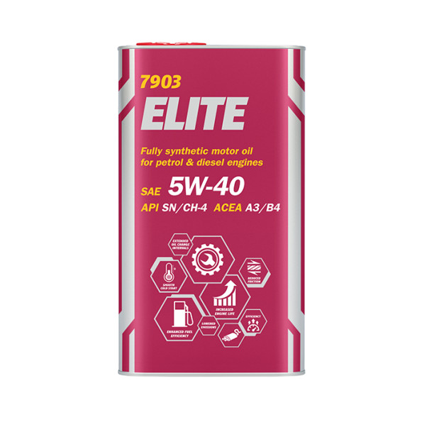 Моторные масло MANNOL Elite 5W40 4 л.