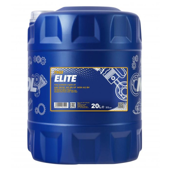 Моторные масло MANNOL Elite 5W40 20 л.
