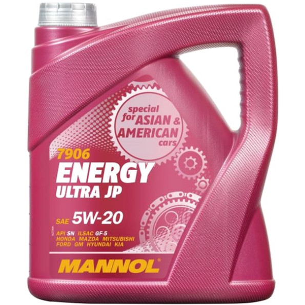 Моторные масло MANNOL Energy Ultra JP 5W-20 4 л.