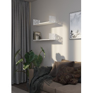 Полка навесная 17х70х22 см из ЛДСП Белая 381008