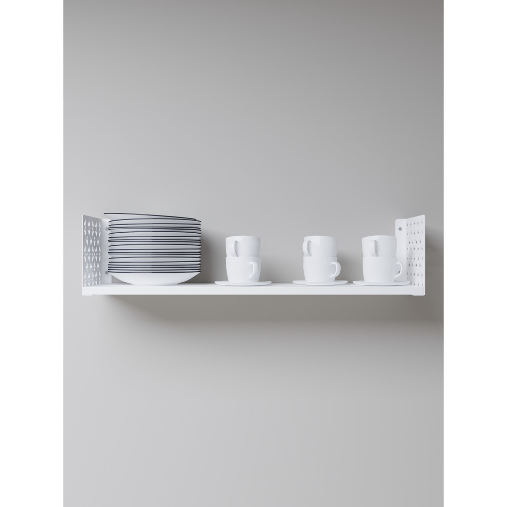 Полиця навісна 17х90х22 см з ЛДСП Біла 381004 - Фото 5