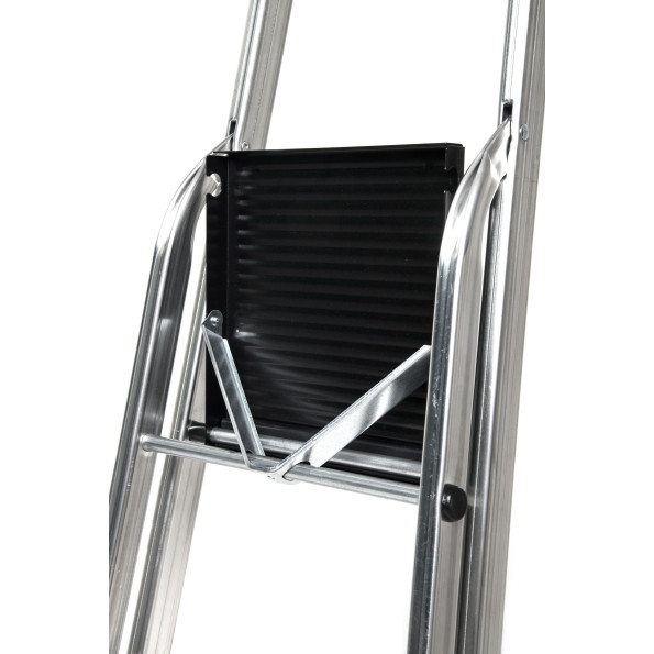 Драбина алюмінієва побутова 8 сходинок жовто-чорне покриття + полиця -
                                                        Фото 9