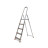 Лестница алюминиевая бытовая 5 ступенек 168 см