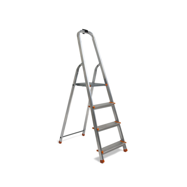 Драбина алюмінієва побутова 4 сходинки 145 см -
                                                        Фото 2