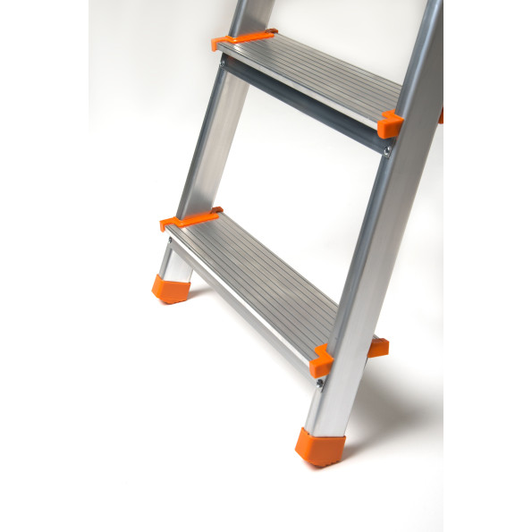 Драбина алюмінієва побутова 4 сходинки 145 см -
                                                        Фото 6