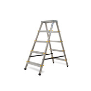 Драбина алюмінієва двостороння 2х5 сходинок 102 см