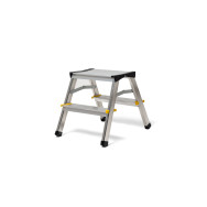 Лестница алюминиевая мини двусторонняя 2х2 ступеньки 380 см КОМФОРТ