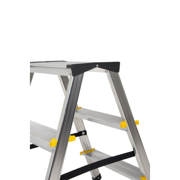 Лестница алюминиевая мини двусторонняя 2х2 ступеньки 380 см КОМФОРТ -
                                                        Фото 5