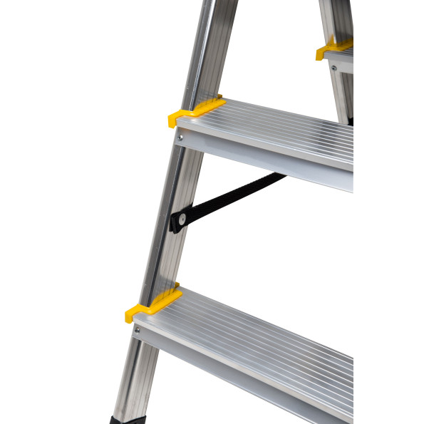 Лестница алюминиевая мини двусторонняя 2х2 ступеньки 380 см КОМФОРТ -
                                                        Фото 7