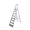Лестница стальная бытовая 8 ступенек серая