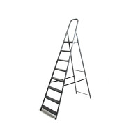Драбина сталева побутова 8 сходинок сіра