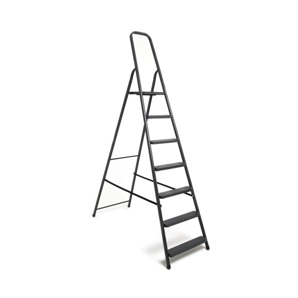 Драбина сталева побутова 7 сходинок сіра -
                                                        Фото 2