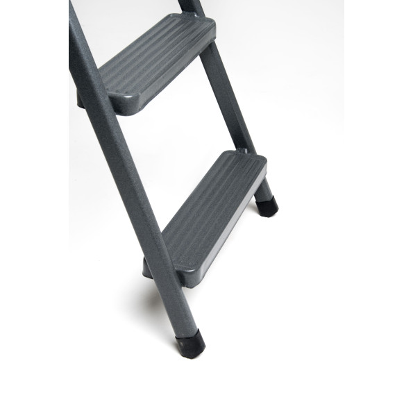 Драбина сталева побутова 5 сходинок серая 173 см -
                                                        Фото 6