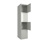 Шафа металева фарбована осередкова, секція 400 мм, 1 секція, 4 дверці