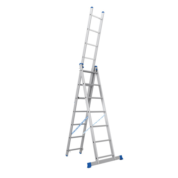 Драбина алюмінієва трьохсекційна 3х10 (5.6 м) -
                                                        Фото 2