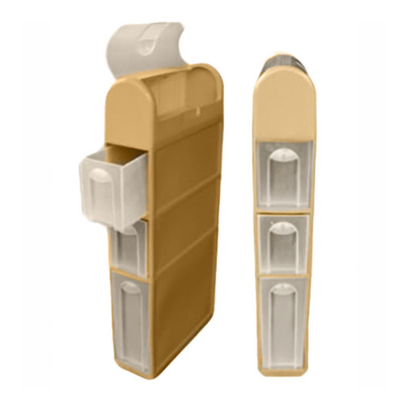 Узкий комод пластиковый 100х16.5х46 см с выдвижными ящиками бежевый для ванной и кухни -
                                                        Фото 2