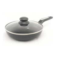 Сковорода А-плюс тефлон з кришкою 22 см