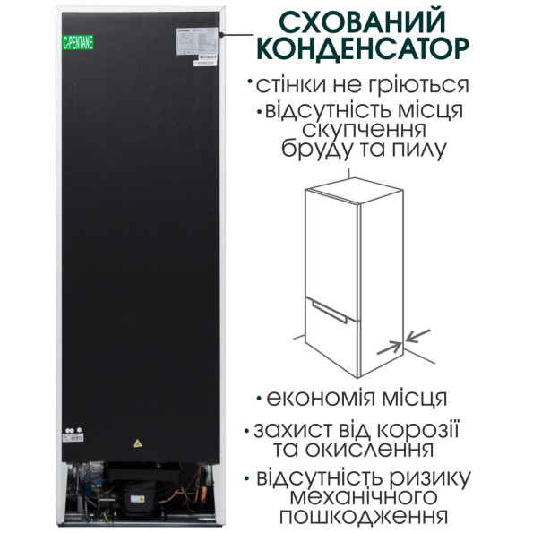 Холодильник з морозильною камерою Prime Technics RFS +1801 M -
                                                        Фото 7