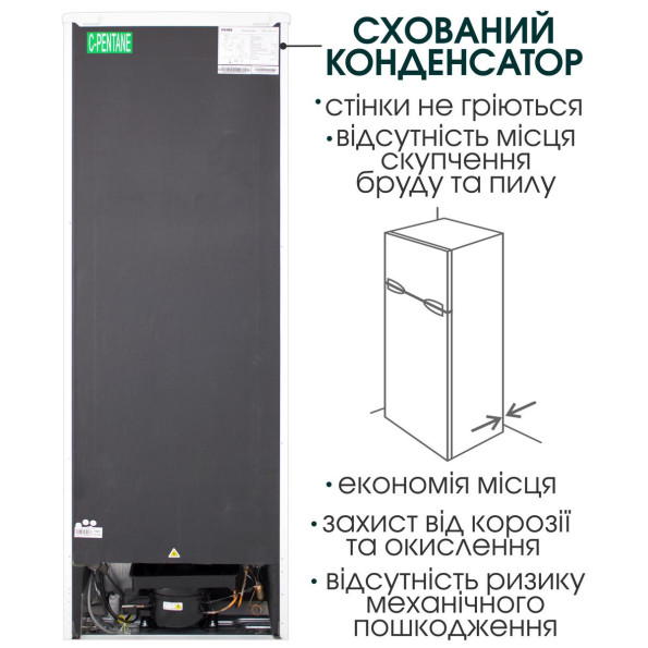 Холодильник двухкамерный с морозильной камерой Prime Technics RFS 16044 M -
                                                        Фото 8