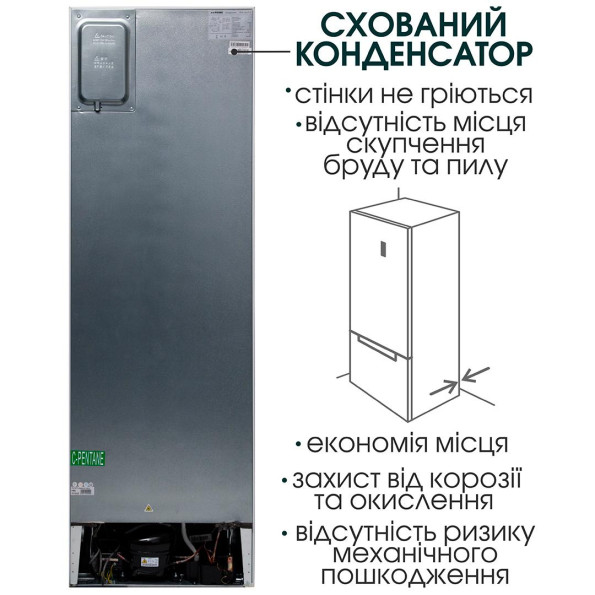 Холодильник двухкамерный с морозильной камерой Prime Technics RFN 1805 EGBD -
                                                        Фото 5