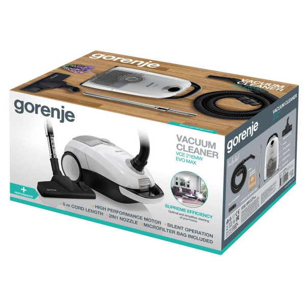 Пилосос Gorenje VCE 21 EMW (VCH4806A-GS) -
                                                        Фото 5