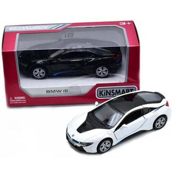 Дитяча колекційна модель BMW i8 KT5379W інерційна (Черний) Дитяча колекційна модель BMW i8 KT5379W інерційна (Черний)