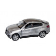 Коллекционная игрушечная машинка BMW X6 KT5336W инерционная (Серебристый)