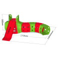 Детская Горка с тоннелем DOLONI-TOYS 01470/, 3 разных цвета (Красно-зеленая)