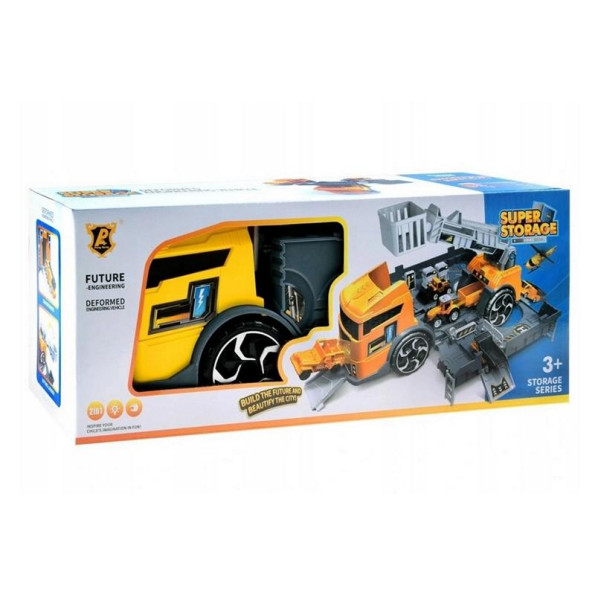 Игрушечный трейлер с контейнером P905-A и краном -
                                                        Фото 7