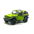 Коллекционная игрушечная модель джипа JEEP WRANGLER 5'' KT5412WA металлический (Зеленый)