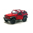 Коллекционная игрушечная модель джипа JEEP WRANGLER 5' металлический (Красный)