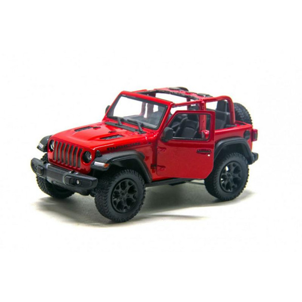Коллекционная игрушечная модель джипа JEEP WRANGLER 5' металлический (Красный)