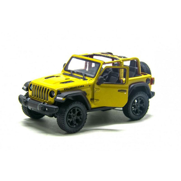 колекційна Іграшкова модель джипа JEEP WRANGLER 5'' KT5412WA металлический (Желтий)