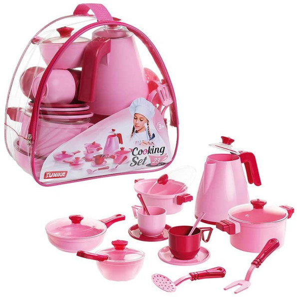 Ігровий набір посуди Cooking Set Юника 71740, 23 предмета Ігровий набір посуди Cooking Set Юника 71740, 23 предмета
