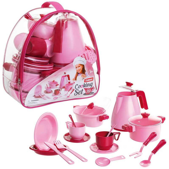 Игровой набор посуды Cooking Set Юника 71764, 39 предметов Игровой набор посуды Cooking Set Юника 71764, 39 предметов