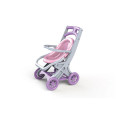 Коляска для кукол с шезлонгом Doloni Toys 0122/04 Серо-розовая