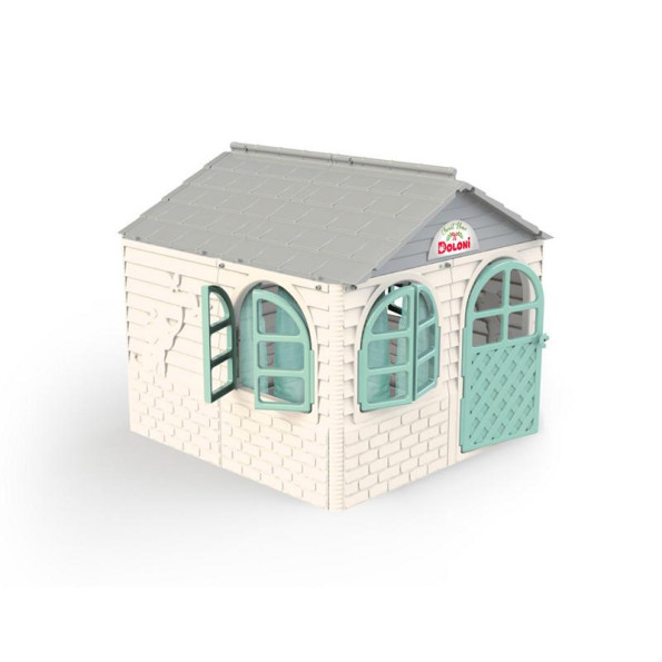 ігровий Домик со шторками Doloni Toys 02550/5 Бело-Бирюзовий