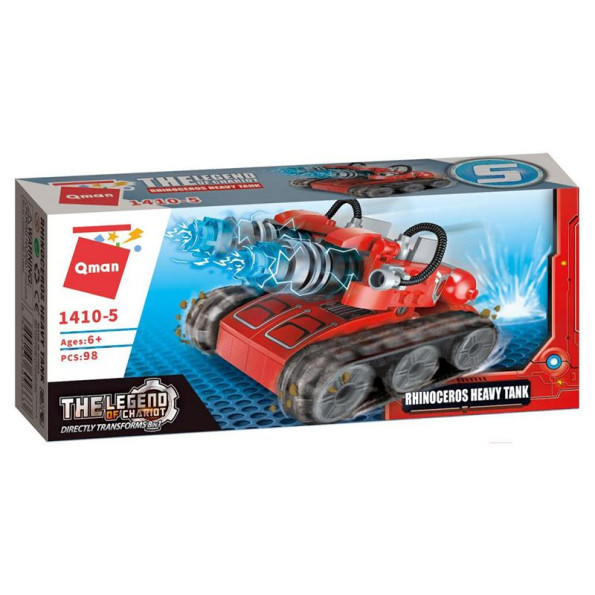 Конструктор Qman 1410-1-8 Пожарная техника, 79 дет (Rhinoceros Heavy Tank) Конструктор Qman 1410-1-8 Пожарная техника, 79 дет (Rhinoceros Heavy Tank)