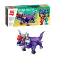 Детский Конструктор Qman 1414-1-6 трансформер (робот+динозавр) 93 дет (Triceratops)
