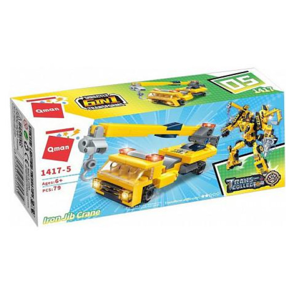 Детский Конструктор Qman 1417-1-6 стройтехника, 79 дет (Iron Jib Crane) Детский Конструктор Qman 1417-1-6 стройтехника, 79 дет (Iron Jib Crane)