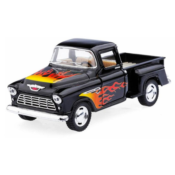 Машинка металлическая инерционная Пикап Chevy Stepside (1955) Kinsmart KT5330FW 1:32 (Черный) Машинка металлическая инерционная Пикап Chevy Stepside (1955) Kinsmart KT5330FW 1:32 (Черный)