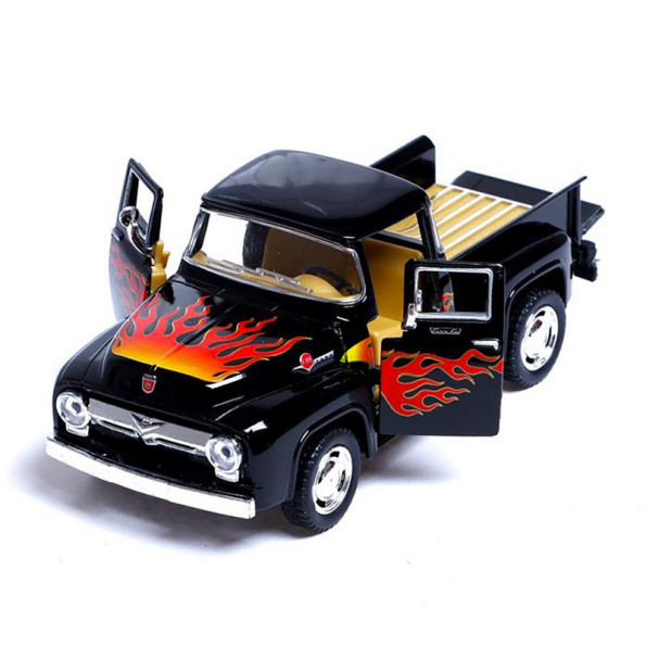 Машинка металлическая инерционная Pickup FORD F-100 (1956) Kinsmart KT5385FW 1:38 (Черный) Машинка металлическая инерционная Pickup FORD F-100 (1956) Kinsmart KT5385FW 1:38 (Черный)