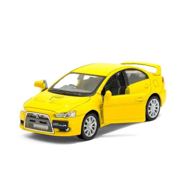 Автомодель легковая MITSUBISHI LANCER EVOLUTION X 1:36, 5'' (Желтый)