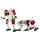 Дитячий игровой трансформер JUNFA E2001-8 робот+животное (Красная собака) -
                                                        Фото 1