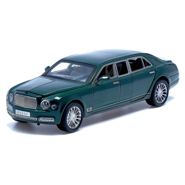 Дитяча металева машинка Bentley Mulsanne АВТОПРОМ 7694 на батарейках (Зелений)