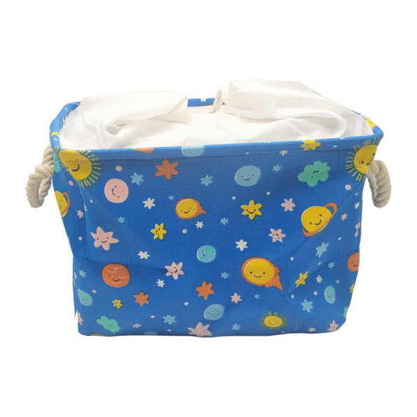 Корзина з хлопка Bambi CLR619 корзинки 35-25-26см (Космос)