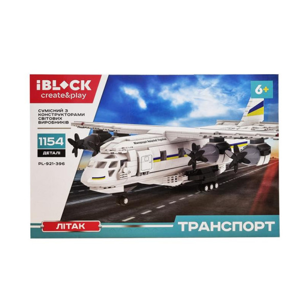 Конструктор Самолет IBLOCK PL-921-396, 1154 детали Конструктор Самолет IBLOCK PL-921-396, 1154 детали