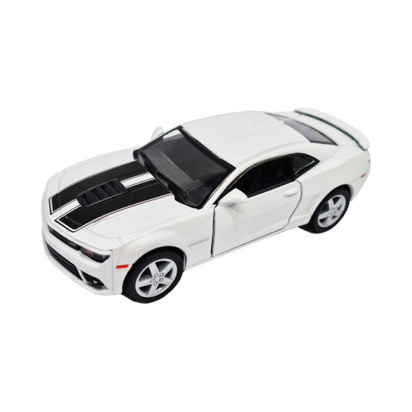 інерційна машинка Chevrolet Camaro Kinsmart KT5383WF металева, 1:38 (Белий)