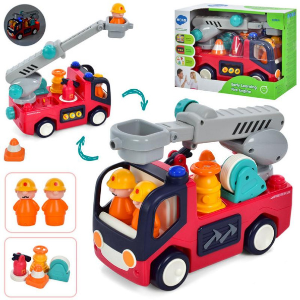 Дитяча Пожарная машинка Hola Toys E9998-HL со светом и звуком -
                                                        Фото 2