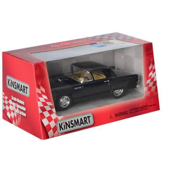 Машинка коллекционная FORD THUNDERBIRD KT5319W, инерционная (Черный) Машинка коллекционная FORD THUNDERBIRD KT5319W, инерционная (Черный)